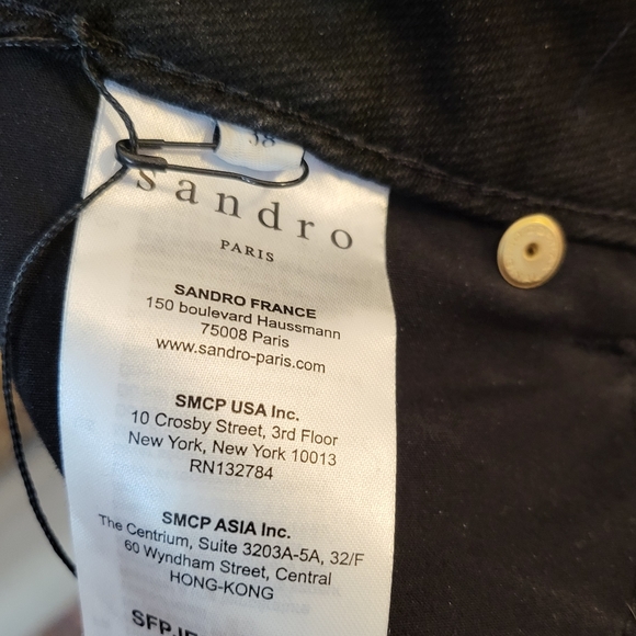Sandro snappy jeans size 38 4-6 - Picture 4 of 10
